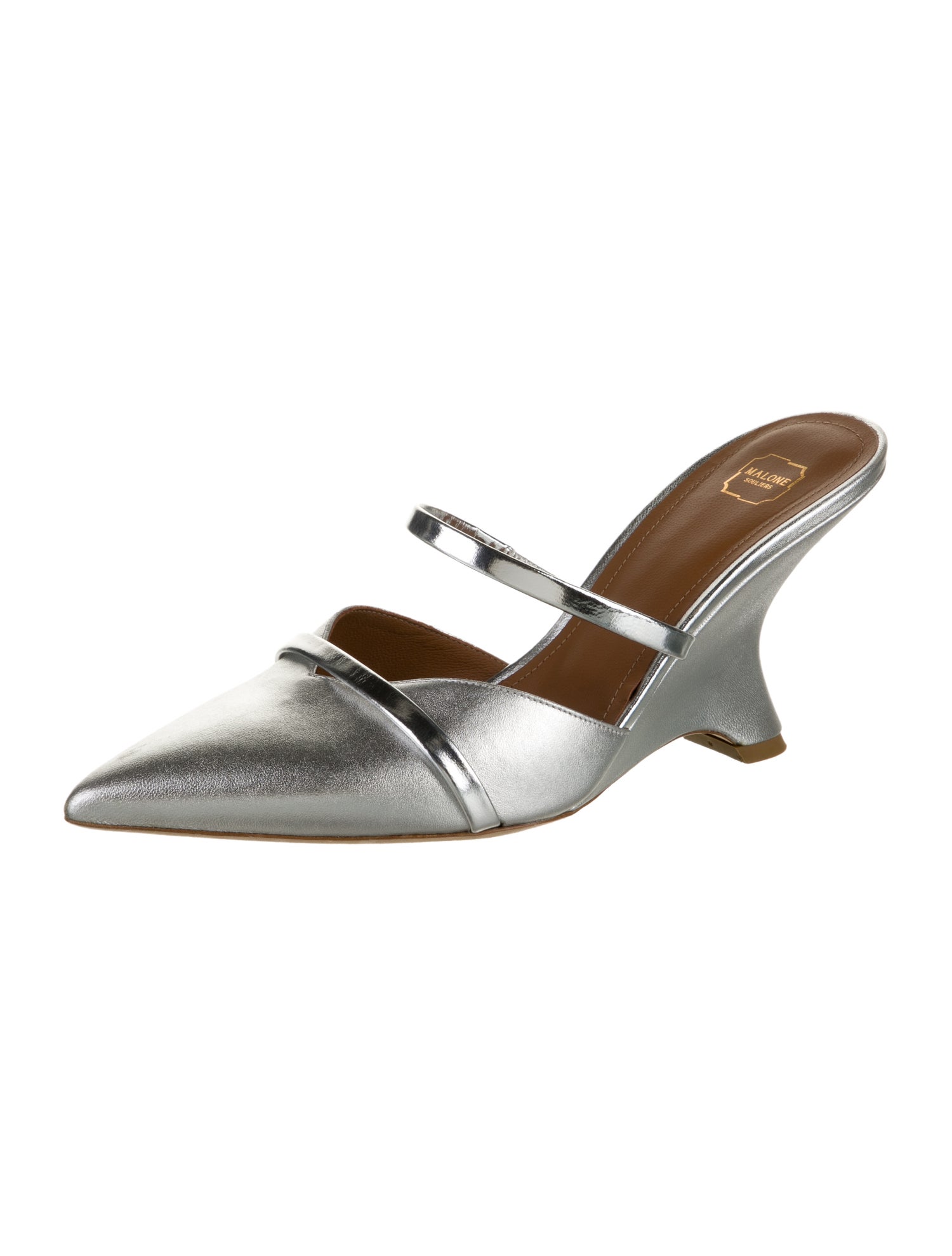 Malone Souliers Patent Leather Slingback Pumps
