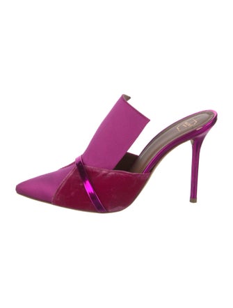 Malone Souliers PVC Colorblock Pattern Mules