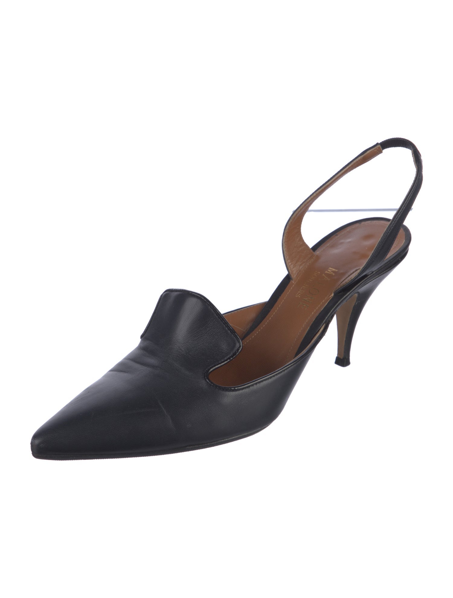 Malone Souliers Leather Slingback Pumps