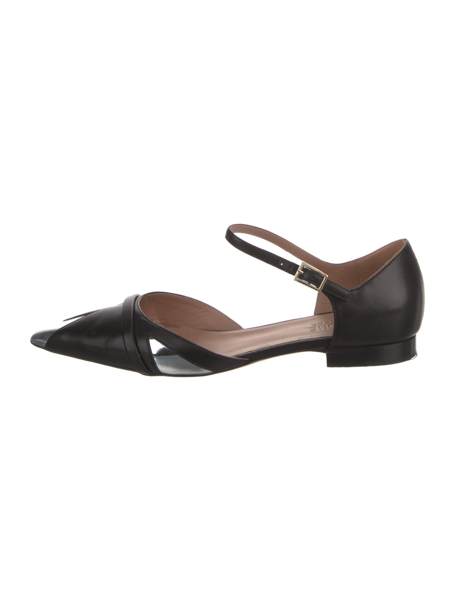 Malone Souliers Leather D'Orsay Flats