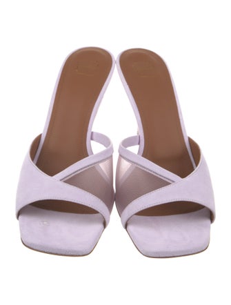 Malone Souliers Suede Mesh Accents Slides