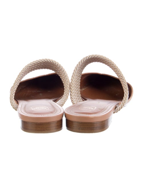 Malone Souliers Leather Colorblock Pattern Mules