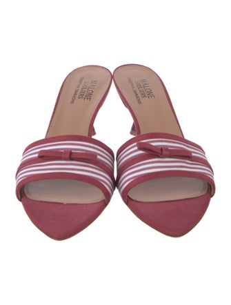 Malone Souliers Canvas Printed Slides
