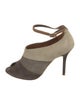 Malone Souliers Suede Colorblock Pattern Pumps