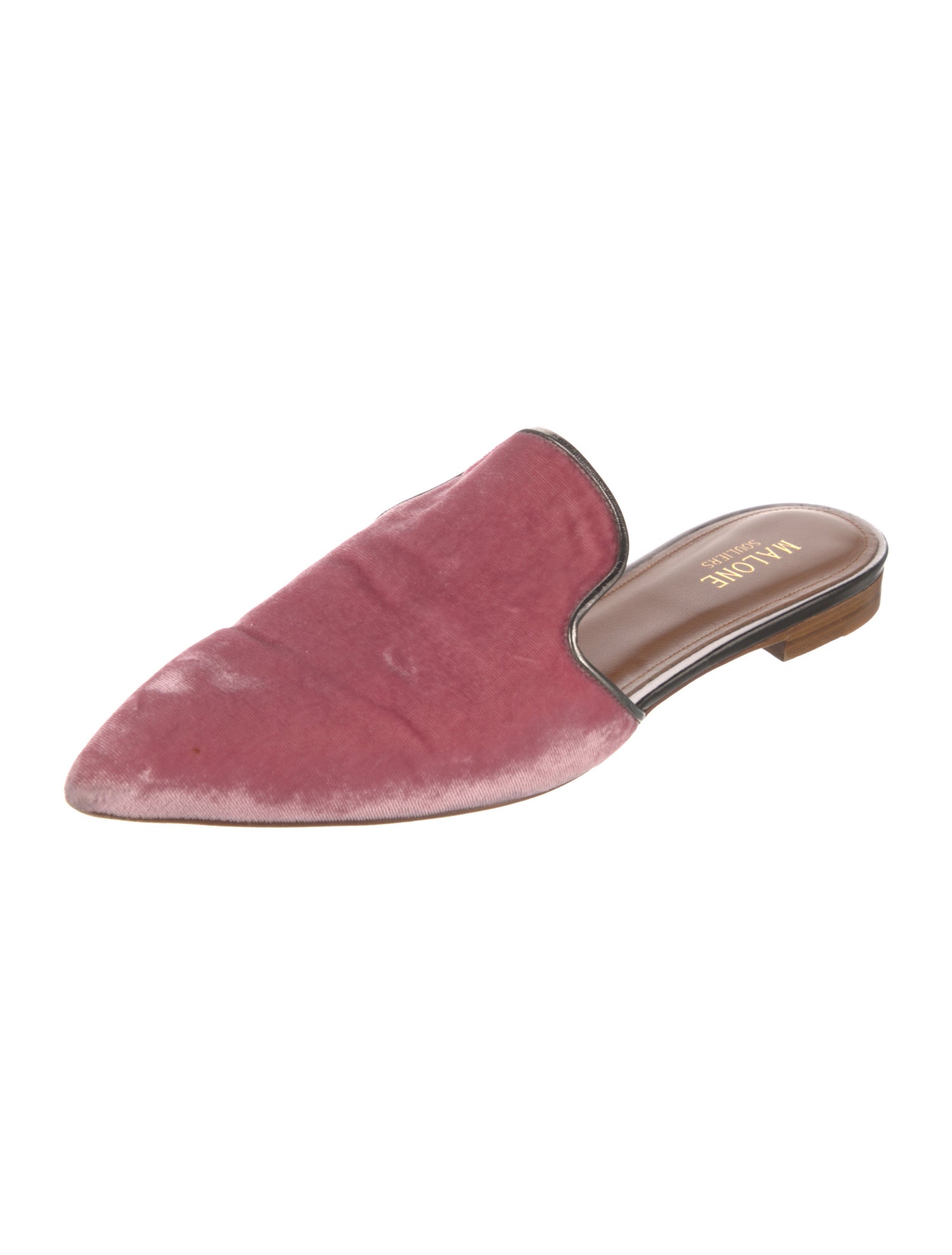 Malone Souliers Velvet Mules