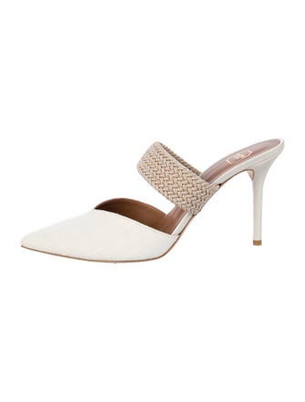 Malone Souliers Leather Colorblock Pattern Mules