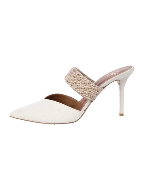 Malone Souliers Leather Colorblock Pattern Mules