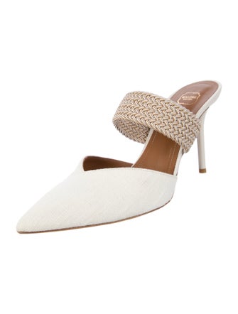 Malone Souliers Leather Colorblock Pattern Mules