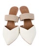 Malone Souliers Leather Colorblock Pattern Mules