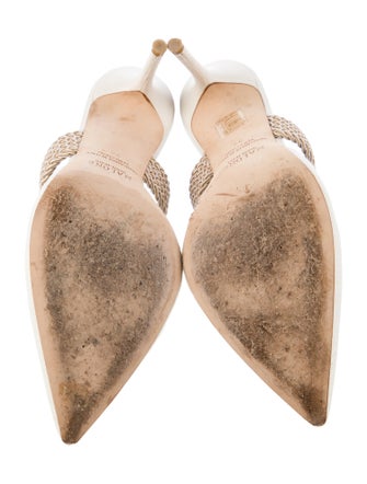 Malone Souliers Leather Colorblock Pattern Mules