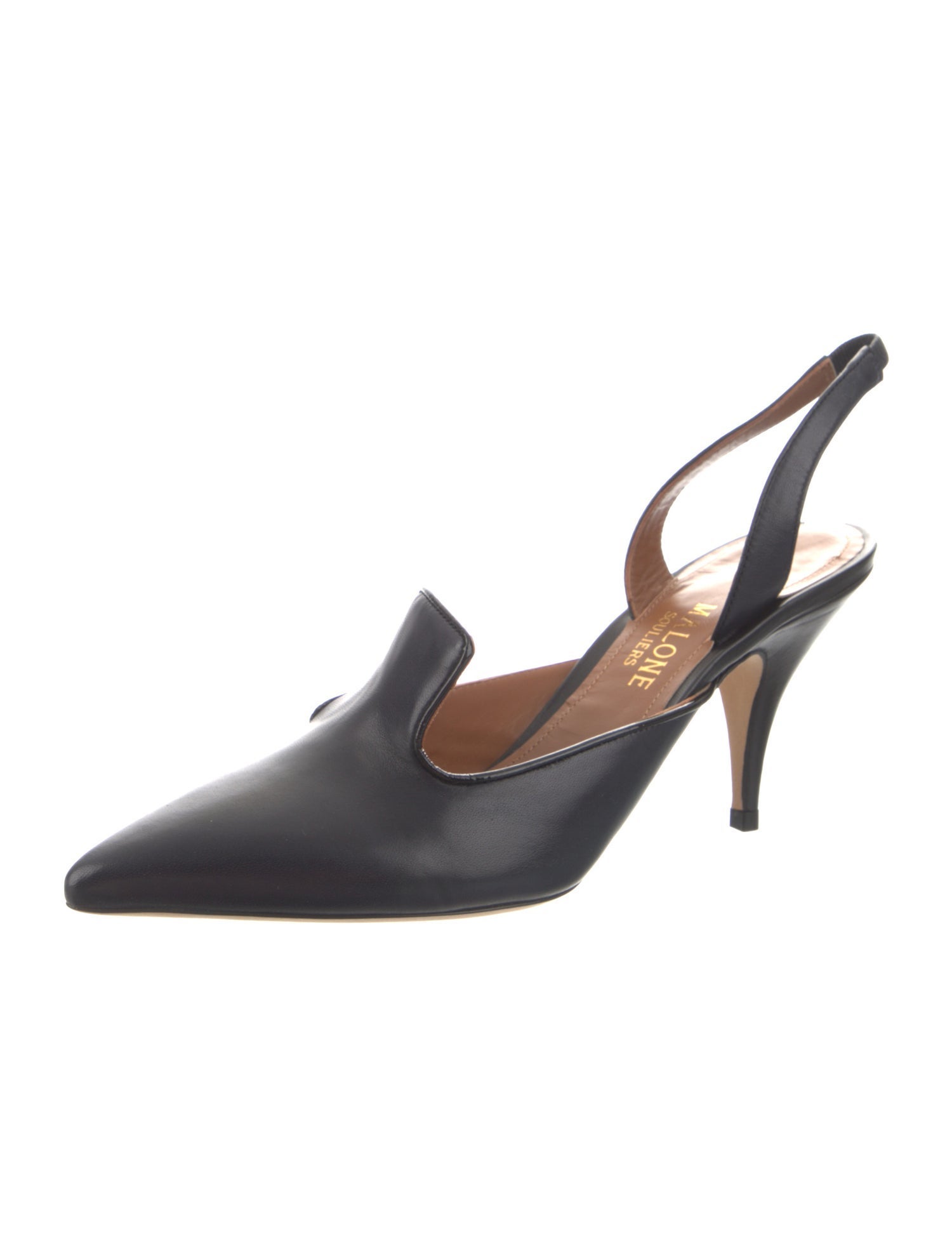 Malone Souliers Leather Slingback Pumps