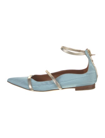 Malone Souliers Leather Colorblock Pattern Flats