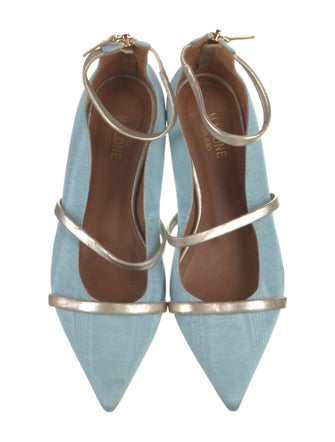 Malone Souliers Leather Colorblock Pattern Flats