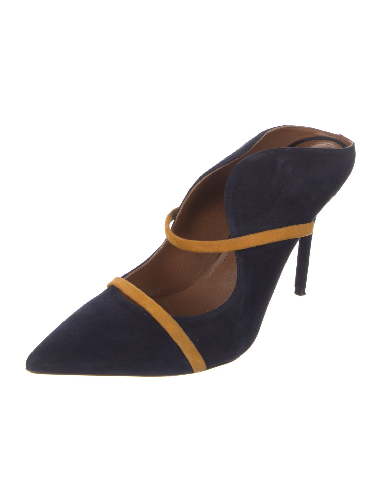 Malone Souliers Suede Striped Mules