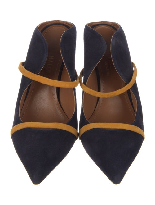 Malone Souliers Suede Striped Mules