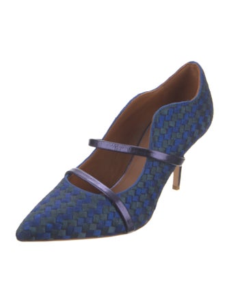 Malone Souliers Canvas Printed Pumps