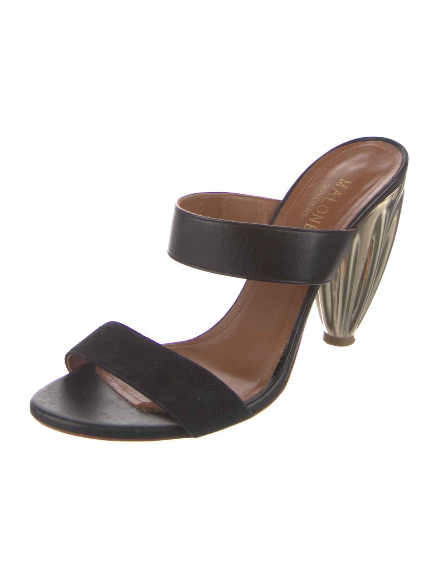 Malone Souliers Suede Printed Slides