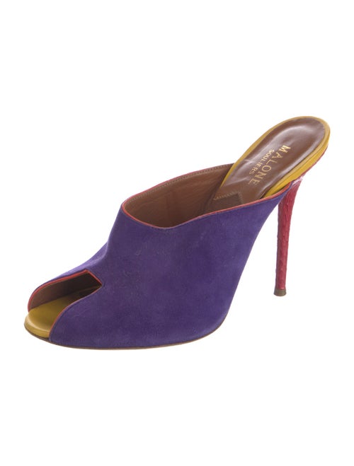 Malone Souliers Ponyhair Keyhole Accent Slides