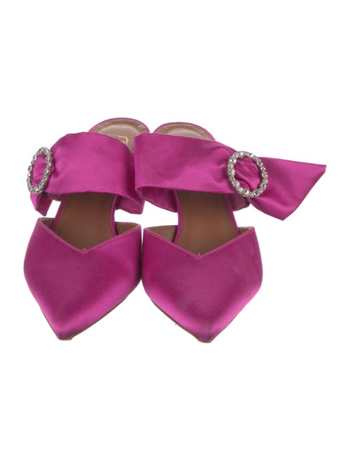 Malone Souliers Maite Crystal MS 45 Slide Satin Mules