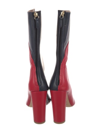 Malone Souliers Leather Colorblock Pattern Boots