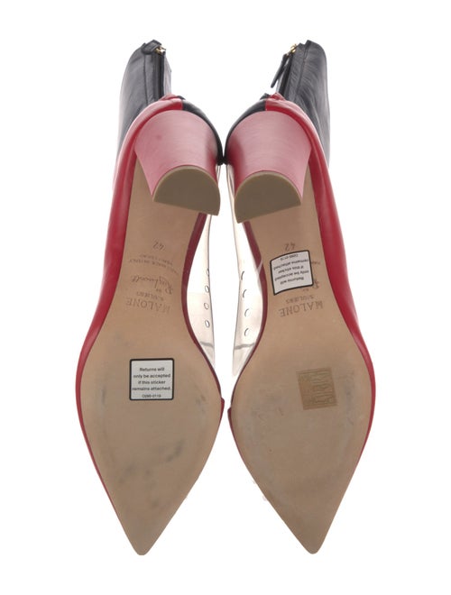 Malone Souliers Leather Colorblock Pattern Boots