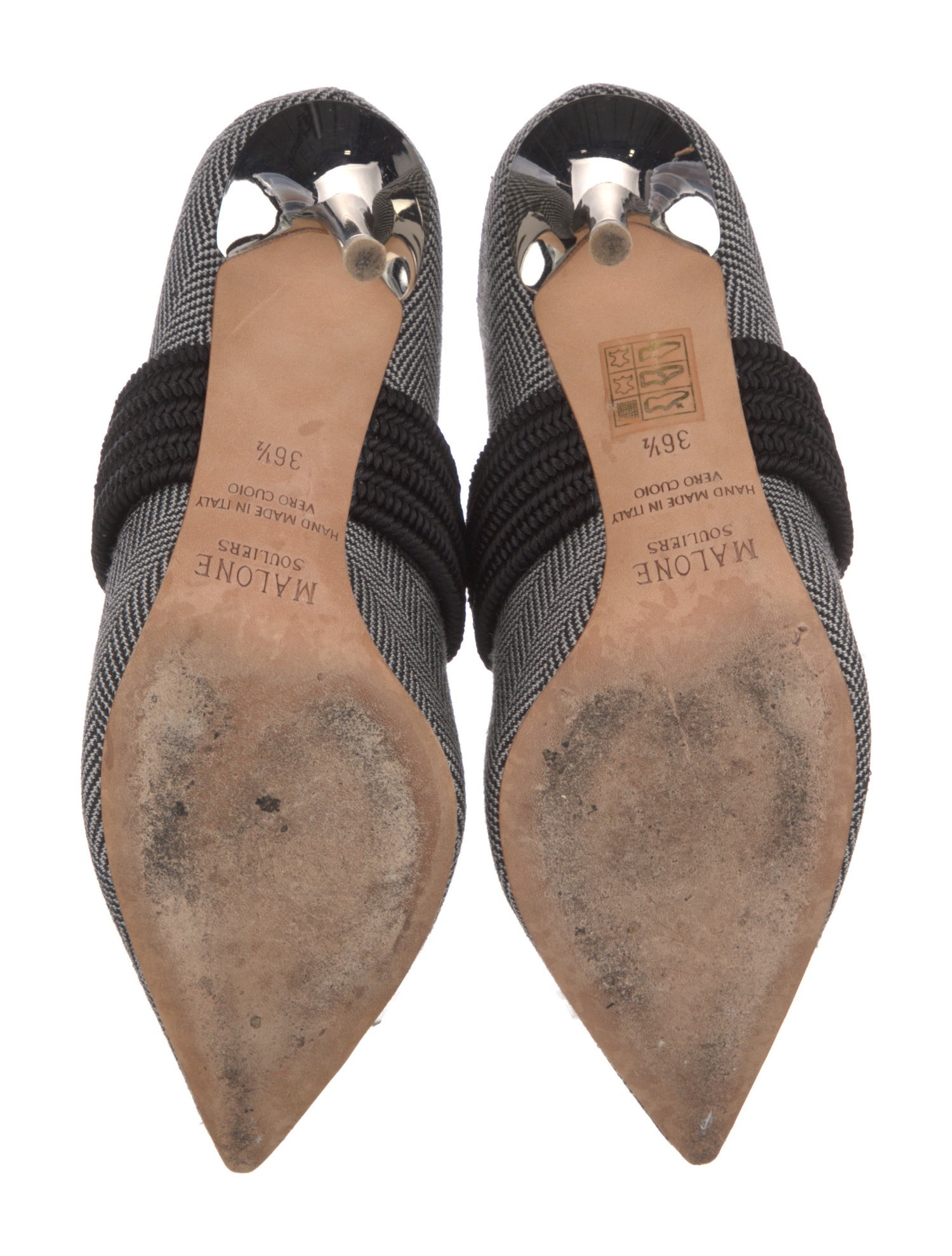 Malone Souliers Colorblock Pattern Mules