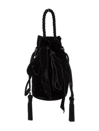 Malone Souliers Velvet Bucket Bag