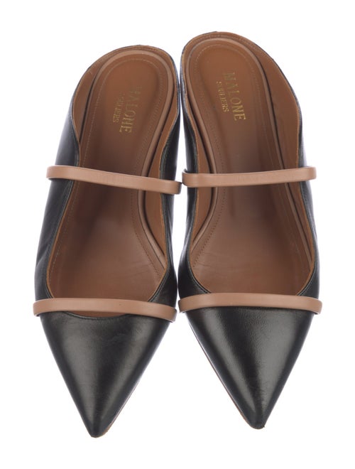 Malone Souliers Leather Striped Mules