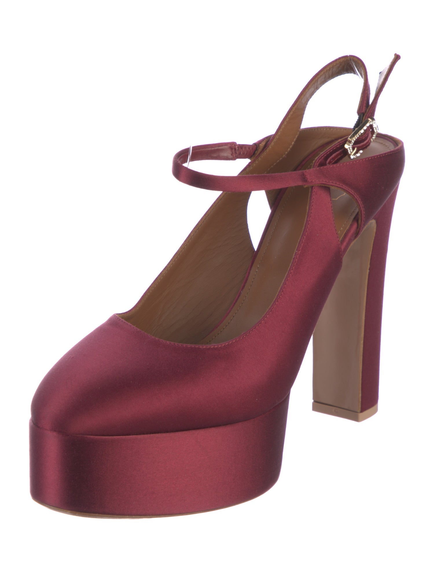 Malone Souliers Satin Slingback Pumps