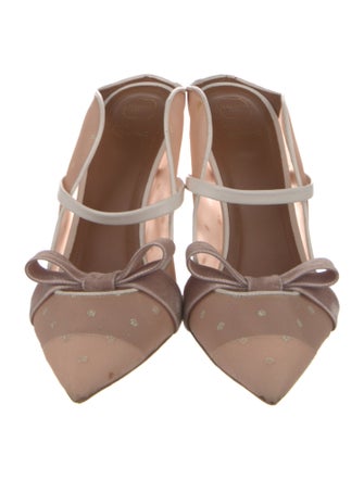 Malone Souliers Mesh Glitter Accents Mules