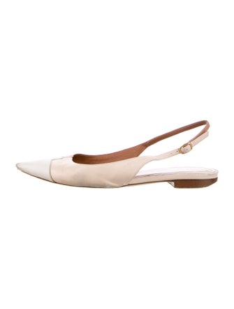 Malone Souliers Leather Slingback Flats