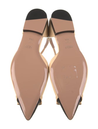 Malone Souliers Leather Bow Accents Flats