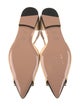 Malone Souliers Leather Bow Accents Flats