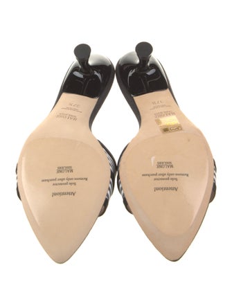 Malone Souliers Printed Bow Accents Slides