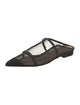 Malone Souliers Mesh Leather Trim Embellishment Mules