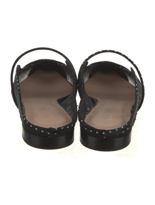 Malone Souliers Mesh Leather Trim Embellishment Mules