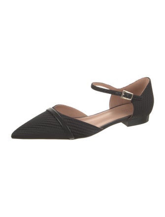 Malone Souliers Satin D'Orsay Flats