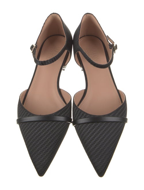 Malone Souliers Satin D'Orsay Flats