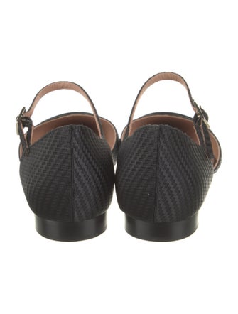 Malone Souliers Satin D'Orsay Flats