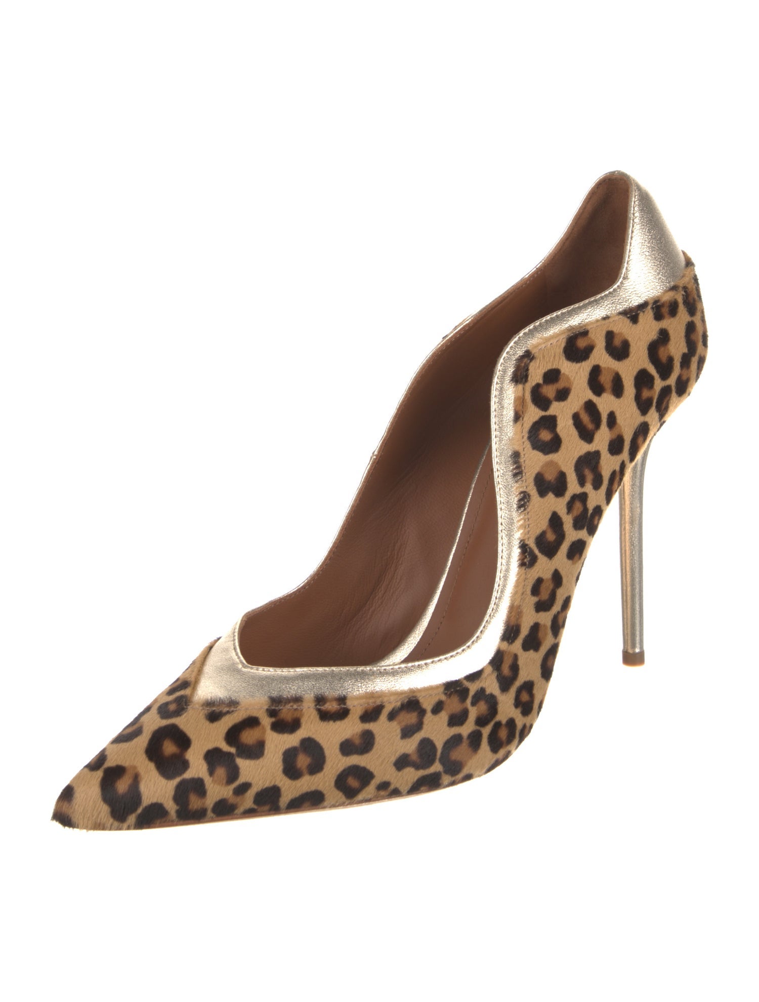 Malone Souliers Ponyhair Animal Print Pumps