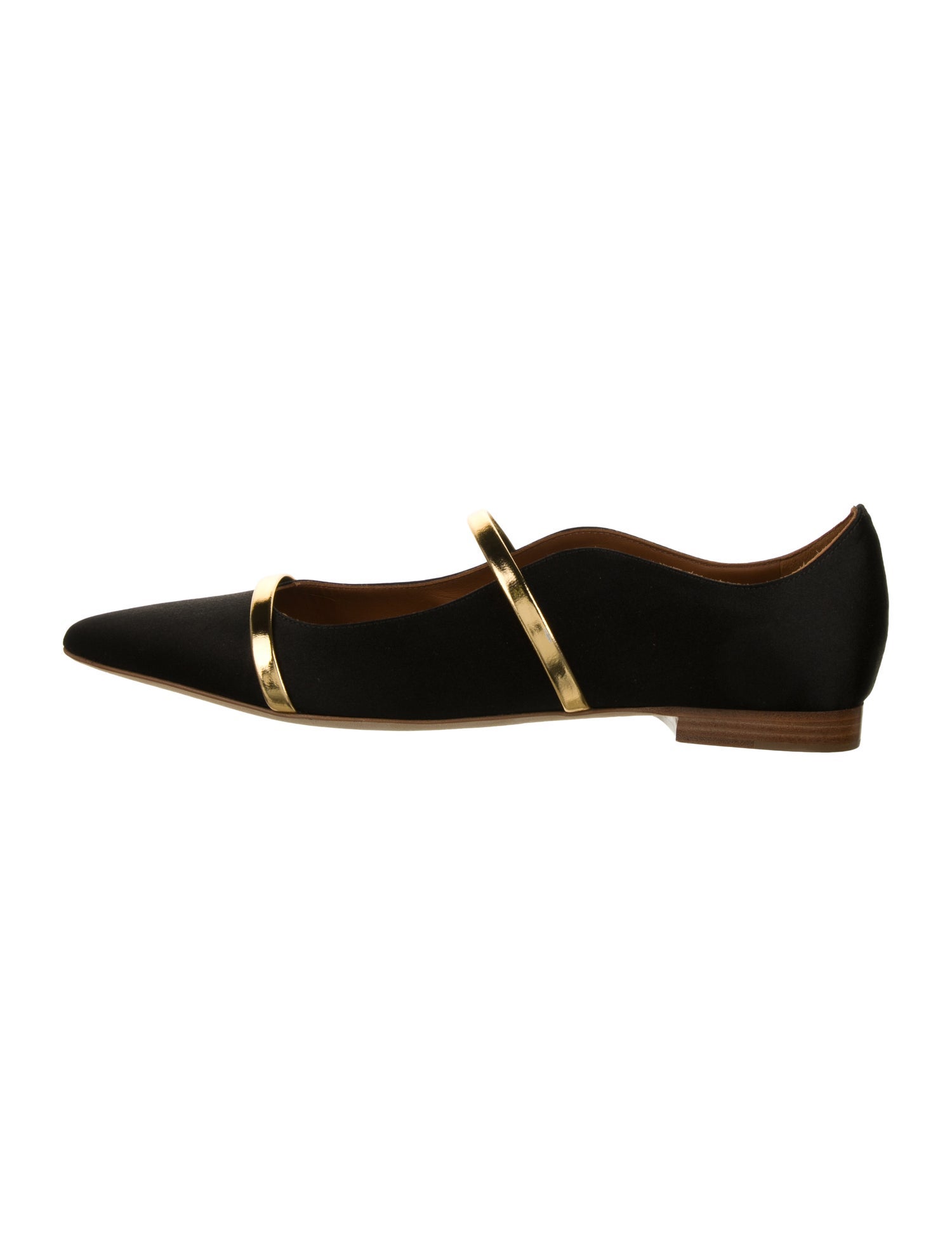 Malone Souliers Satin Mary Jane Flats