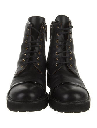 Malone Souliers Leather Combat Boots