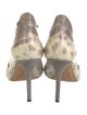 Malone Souliers Lizard Animal Print T-Strap Pumps