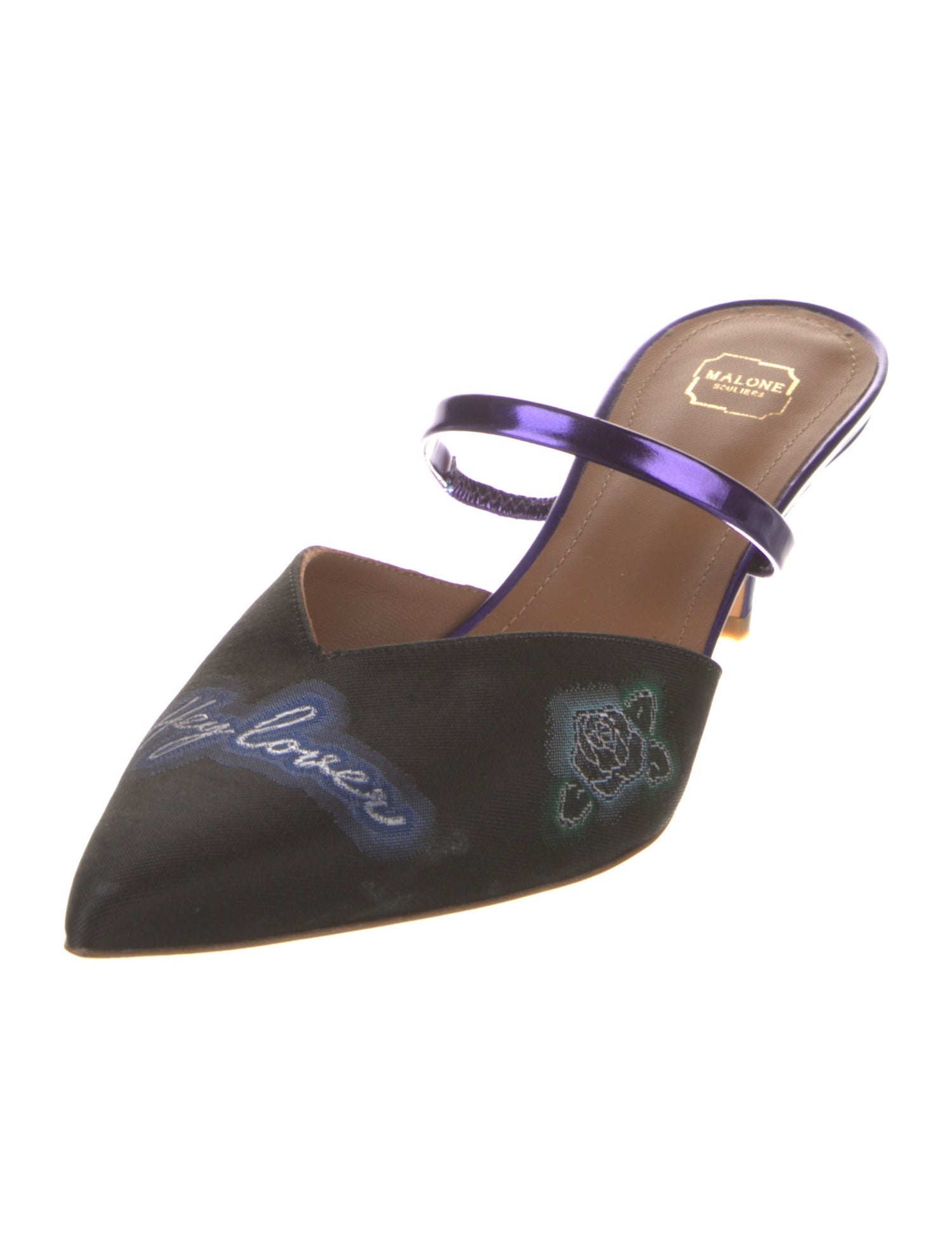 Malone Souliers Graphic Print Mules