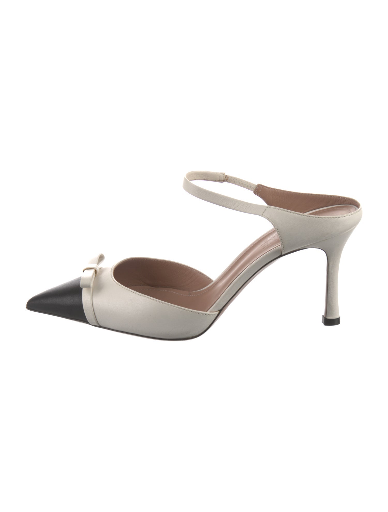 Malone Souliers Leather Colorblock Pattern Mules