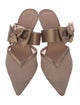 Malone Souliers Satin Mesh Accents Mules