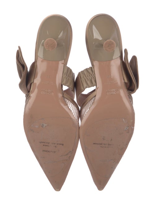 Malone Souliers Satin Mesh Accents Mules