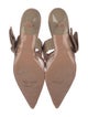 Malone Souliers Satin Mesh Accents Mules