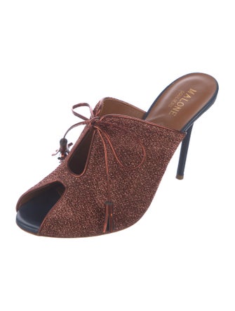 Malone Souliers Glitter Accents Mules