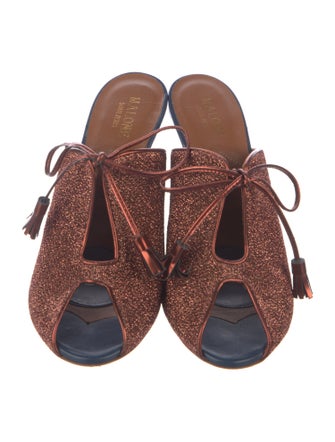 Malone Souliers Glitter Accents Mules